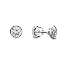 Серьги из золота с бриллиантом Русские Самоцветы (Арт.59055)