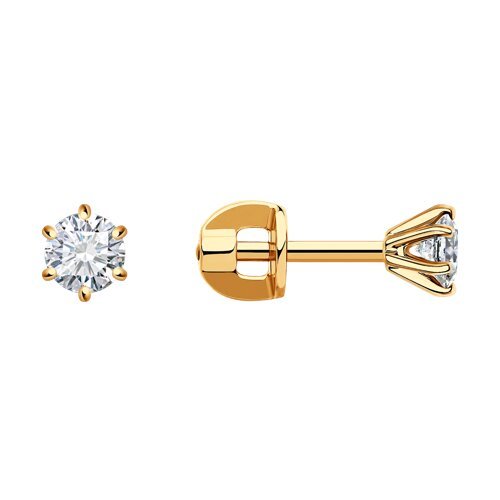 Серьги из золота с бриллиантами (Арт.1021860-66)