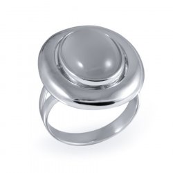 Кольцо из серебра с хризопразом и бычим глазом Елана 211475