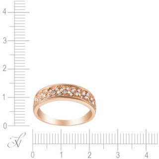 Кольцо из золота с бриллиантом (Арт.r27147_dn_pink)