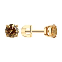 Серьги из серебра с фианитами (Арт.93-122-01550-2)