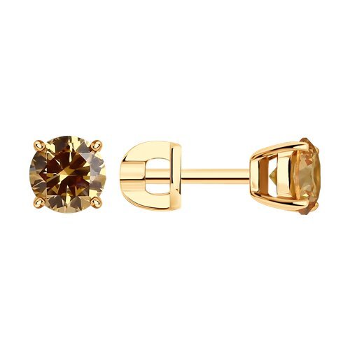 Серьги из серебра с фианитами (Арт.93-122-01550-2)