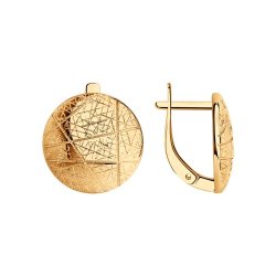 Серьги из золоченого серебра (Арт.93021030)