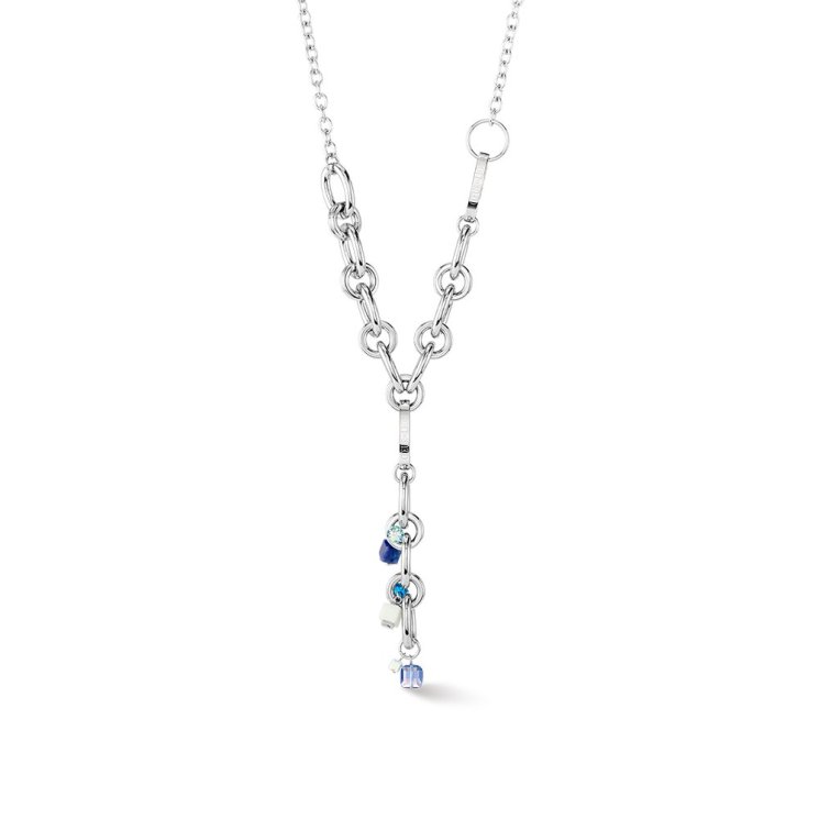 Колье blue-silver la_4521_10-0717