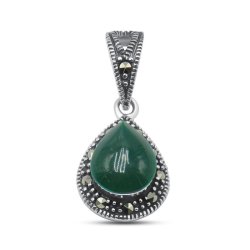 Подвеска Серебряные крылья (Арт.230026e-39-257_agat_markazit)