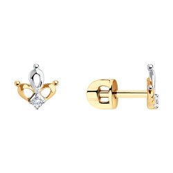 Серьги из золота с фианитами (Арт.31-122-01003-1)