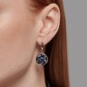 Серьги из серебра с фианитами (Арт.94026419)
