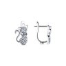 Серьги из серебра с фианитами (Арт.94-120-01061-1)