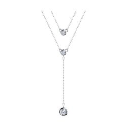 Колье из серебра с фианитами (Арт.94070829-91)