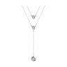 Колье из серебра с фианитами (Арт.94070829-91)