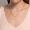 Колье из серебра с фианитами (Арт.94070829-91)