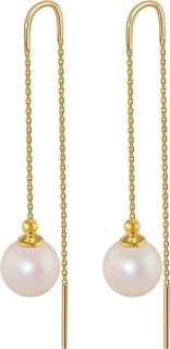 Серьги серебряные с жемчугом «Beautiful 35G» Rivoli (арт.AAS-11-10-35-G)