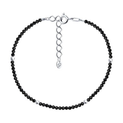 Браслет из серебра с шпинелью (Арт.94-350-01855-3)
