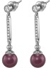 Серьги серебряные с жемчугом и куб. цирконием Beautiful 18S, Rivoli (арт.AAS-6-A-8-18-S)