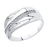 Кольцо из серебра с фианитами (Арт.94012880)