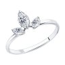 Кольцо из серебра с фианитами (Арт.94013489)