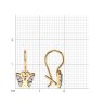 Серьги из золота с фианитами (Арт.027123)