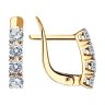 Серьги из золота с фианитами (Арт.027449)