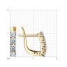 Серьги из золота с фианитами (Арт.027449)