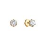 Серьги из золота с фианитами (Арт.028253)