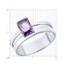 Кольцо из серебра с аметистом (Арт.92014720)