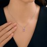 Подвеска из серебра с аметистом (Арт.92030828)