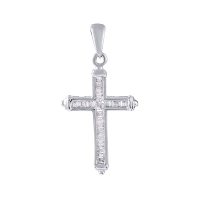 Кулон из белого золота с бриллиантом (Арт.797282_pd_wg)