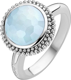 Кольцо серебряное с кубическим цирконием «Light Blue Halo» Ti Sento (арт.1963LB)