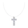 Колье из серебра с фианитами (Арт.94070452)