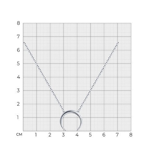 Колье из серебра (Арт.94070651)