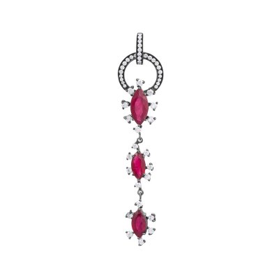 Кулон из золота с бриллиантом и рубином (Арт.chp5700-2_ru_blk)