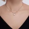 Колье из серебра с жемчугом и фианитами (Арт.94070762)
