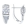 Серьги из серебра с фианитами «Хрустальный Шик» Соколов (арт.94-120-00021-1)