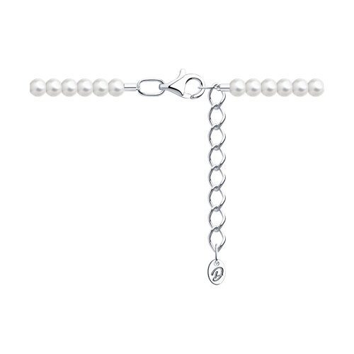 Браслет из серебра с синтетическим жемчугом «Жемчужный Шарм» Соколов (арт.94-150-00119-1)