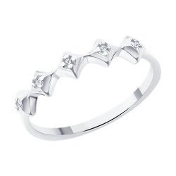 Кольцо из серебра с бриллиантами (Арт.94-210-02136-1)