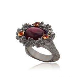 Серебряное кольцо BEAVERS с тигровым глазом 1874tg_ox