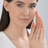 Кольцо из серебра с фианитом «Цепное сияние» Соколов (арт.94014694)