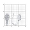 Серьги из белого золота с бриллиантами (Арт.1022213-3)