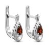 Серьги из золота с бриллиантом Русские Самоцветы (Арт.88723)