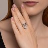 Кольцо из серебра с фианитами (Арт.94014137)