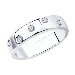 Кольцо из серебра с фианитами (Арт.94-110-01515-1)