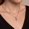 Подвеска из серебра с фианитами и эмалью (Арт.94033209)