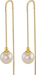 Серьги из серебра с жемчугом (Арт.aas-11-10-4-g)