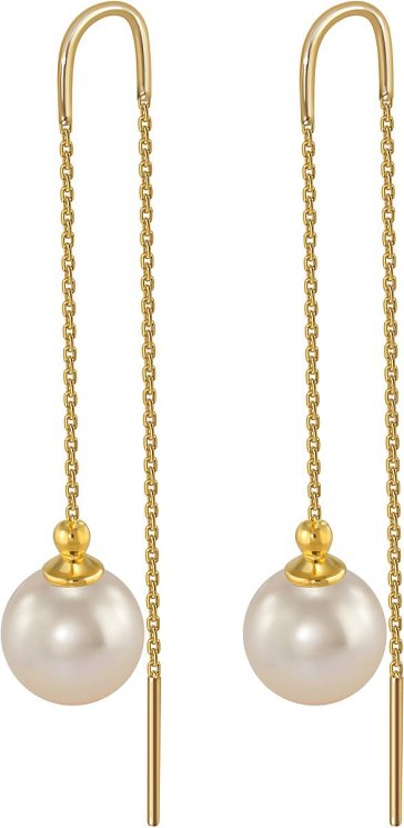 Серьги из серебра с жемчугом (Арт.aas-11-10-4-g)