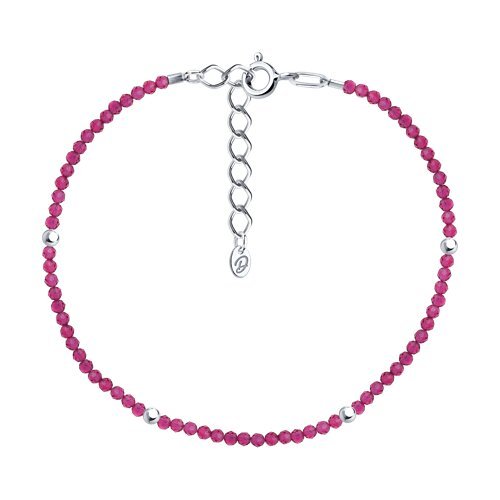 Браслет из серебра с шпинелью (Арт.94-350-01855-4)