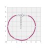 Браслет из серебра с шпинелью (Арт.94-350-01855-4)