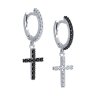 Серьги из серебра с фианитами (Арт.94026500)
