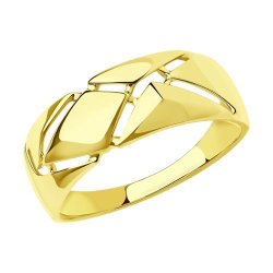 Кольцо из желтого золота (Арт.018686-2)