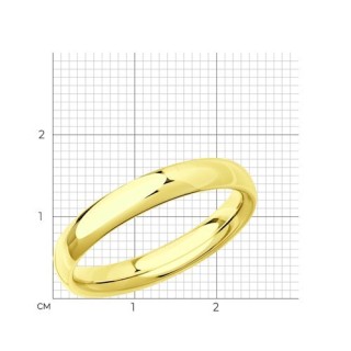 Кольцо из золота без вставки «Классика союза» Соколов (арт.53-111-00796-1)