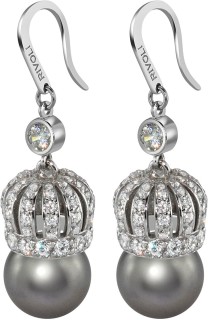 Серьги серебряные с жемчугом и куб. цирконием «Queen of Pearl» Rivoli (арт.CQS-2-10-31-S)